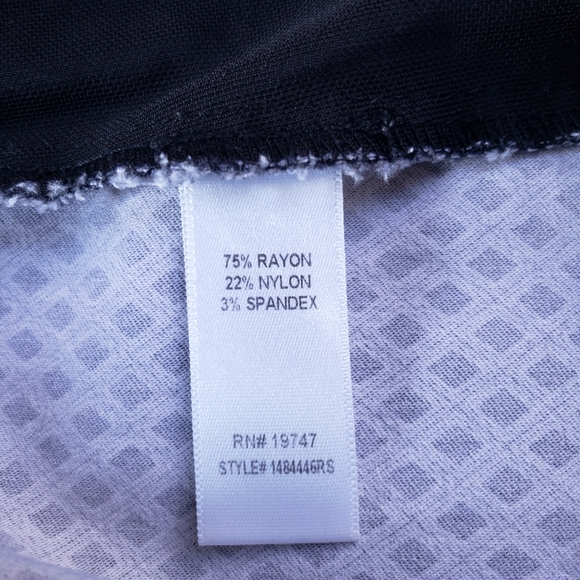 Black & White Diamond Geometric Patterned Pants by Counterparts. Size 10. - Picture 5 of 7